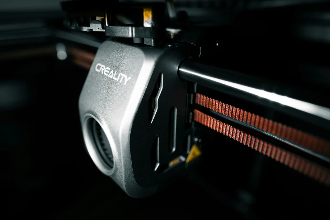 Close-up van 3D printer kop in werking